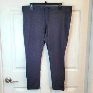 XERSION Fitted Ankle-Length Leggings, Stretch Cotton-Spandex High Waisted NEW XL